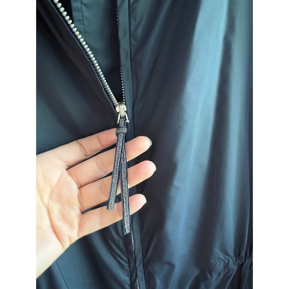 Luciano Choi Luxury Tech Parka / Lightweight Trench - US L - 💎 Rhinestone Zip - Picture 4 of 10